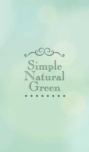 [LINE着せ替え] Natural Green-MEKYM 13の画像1