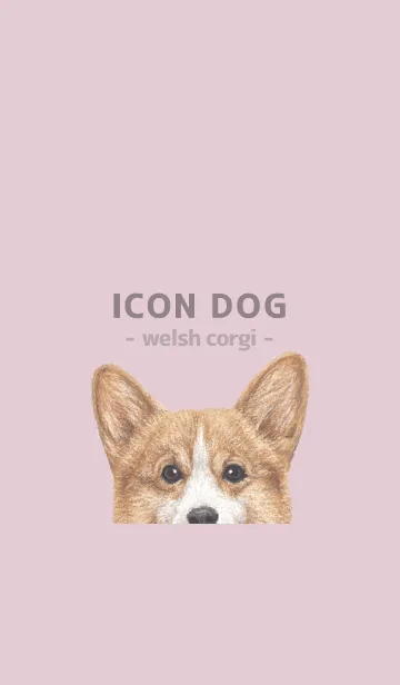 [LINE着せ替え] ICON DOG - コーギー 01 - PASTEL PK/01の画像1