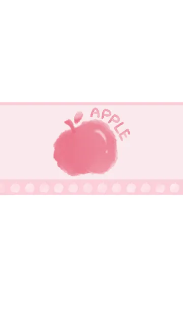 [LINE着せ替え] Smudged apple J-light gray pink (Pi5)の画像1