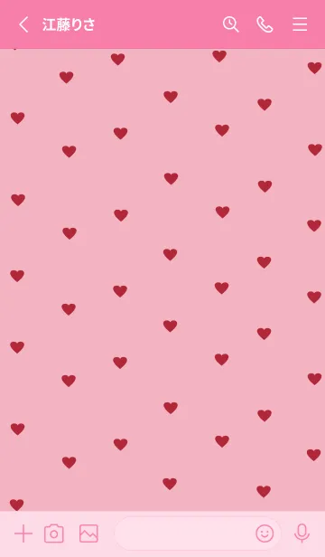 [LINE着せ替え] pattern_heart #cherrypinkの画像2