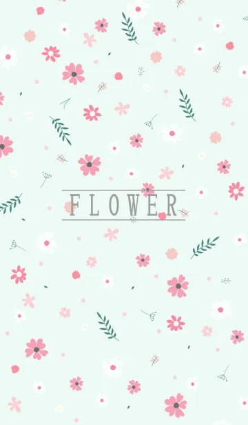 [LINE着せ替え] MANY FLOWERS GREEN 54の画像1