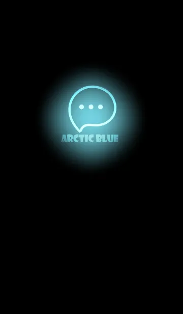[LINE着せ替え] Arctic Blue Neon Theme V3 (JP)の画像1