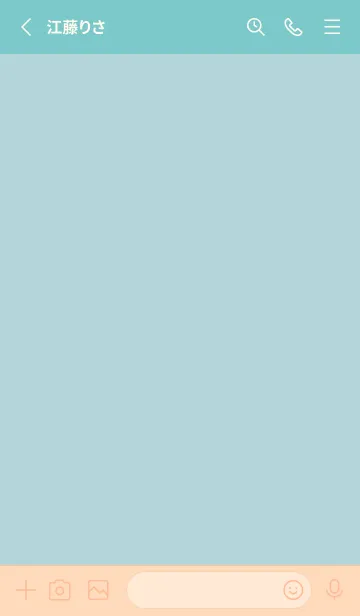 [LINE着せ替え] Simple life design -pastel  blue-の画像2