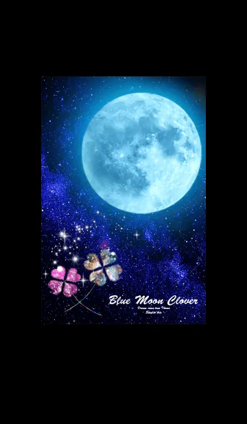 [LINE着せ替え] 運気上昇 ブルームーンとクローバー2の画像1