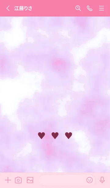 [LINE着せ替え] ♥♥♥56の画像2