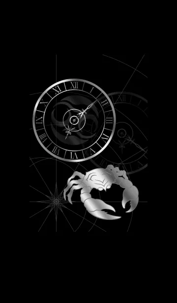 [LINE着せ替え] 星図と時計と蟹座の画像1