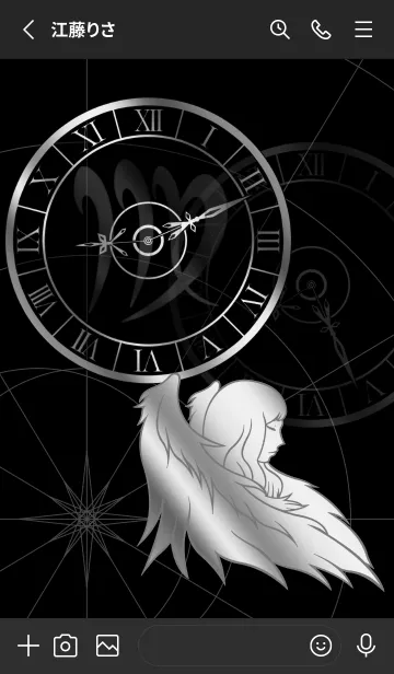 [LINE着せ替え] 星図と時計と乙女座の画像2