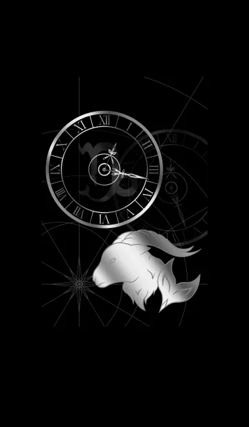 [LINE着せ替え] 星図と時計と山羊座の画像1