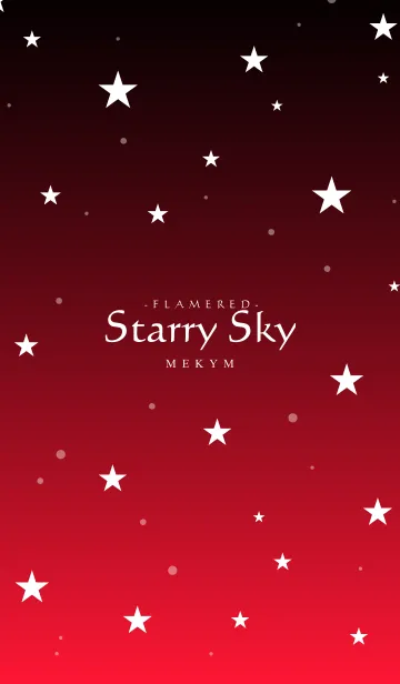 [LINE着せ替え] - Starry Sky Flame Red -の画像1