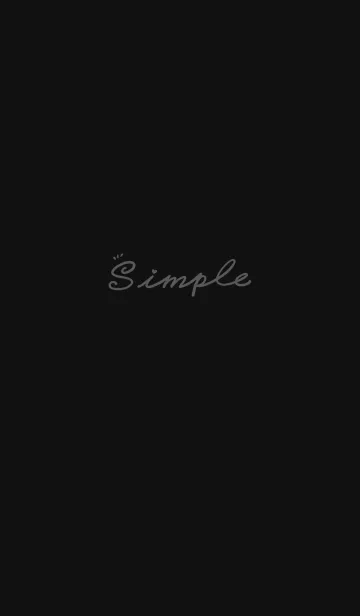 [LINE着せ替え] Simple Color J-Black (bw2)の画像1