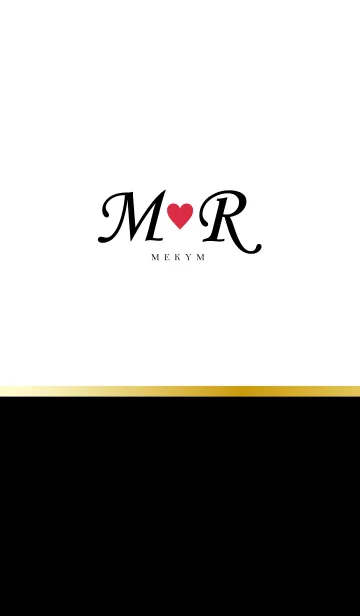 [LINE着せ替え] LOVE-INITIAL M&R イニシャル 8の画像1