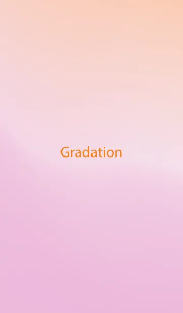 [LINE着せ替え] gradation ORANGE&PINK 50の画像1
