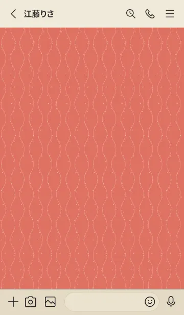 [LINE着せ替え] 和音 立涌と音符 浅緋の画像2