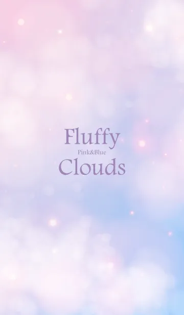 [LINE着せ替え] Fluffy Clouds Pink&Blue.MEKYM 2の画像1