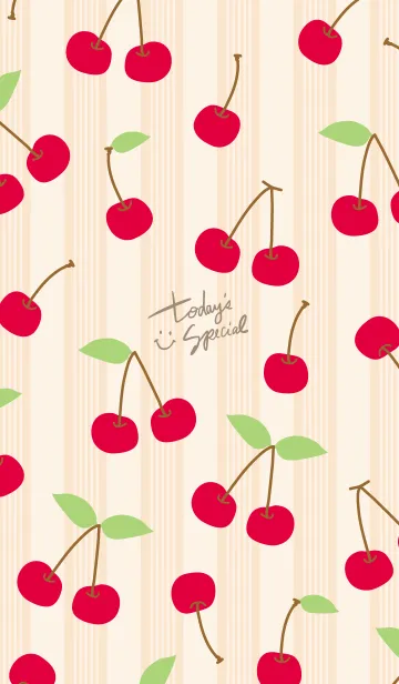 [LINE着せ替え] チェリー チェリー シンプル9の画像1