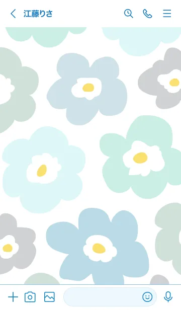 [LINE着せ替え] 北欧風 かわいい花21の画像2