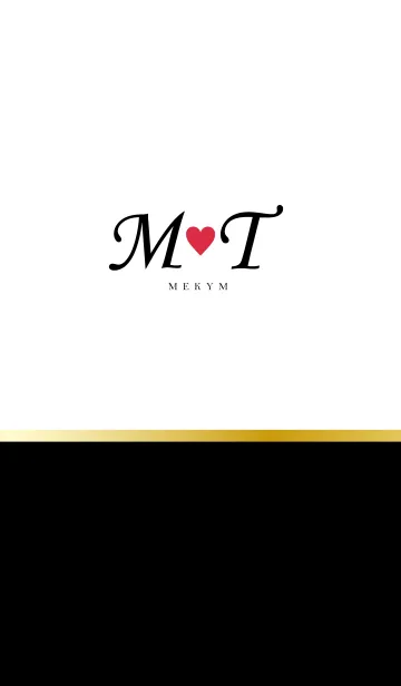 [LINE着せ替え] LOVE-INITIAL M&T イニシャル 8の画像1