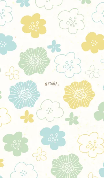 [LINE着せ替え] カラフル お花 和紙29の画像1