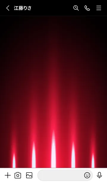 [LINE着せ替え] FLAME RED LIGHT 2の画像2
