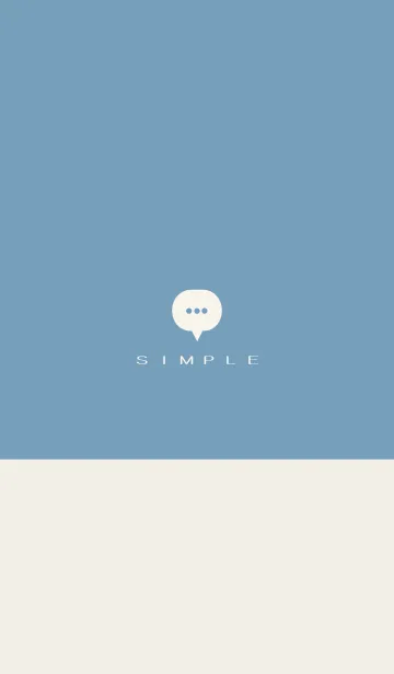 [LINE着せ替え] シンプル（beige blue)V.1413の画像1