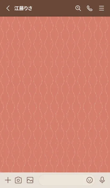 [LINE着せ替え] 和音 立涌と音符 真赭の画像2