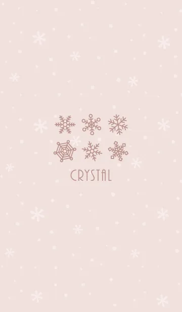 [LINE着せ替え] 結晶11<ピンクオレンジ>の画像1