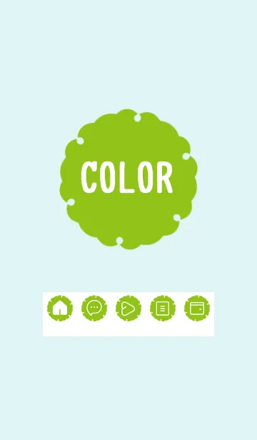 [LINE着せ替え] green color G39の画像1