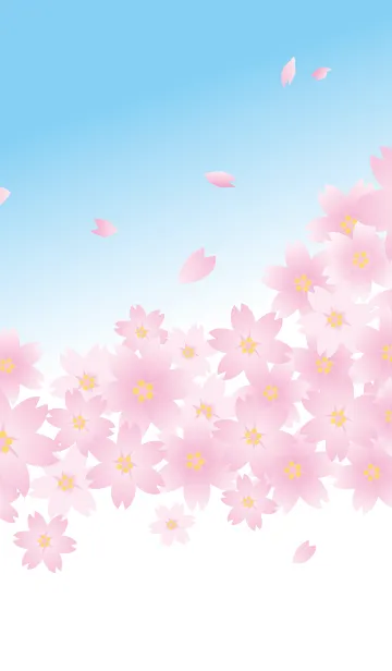 [LINE着せ替え] 桜の花、咲き誇るの画像1