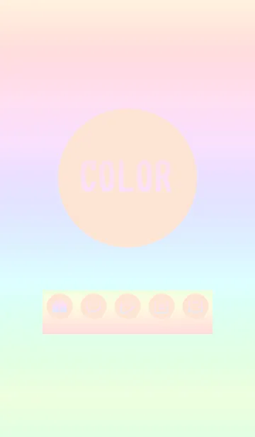 [LINE着せ替え] brown color rainbow A03の画像1