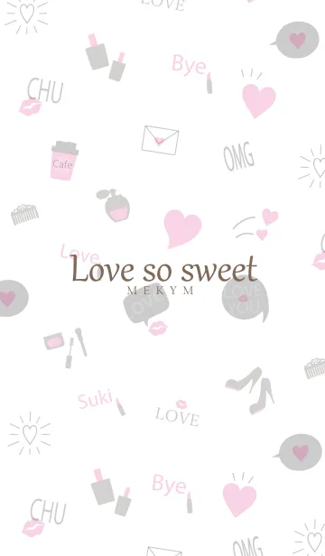 [LINE着せ替え] Love so sweet-MEKYM 25の画像1
