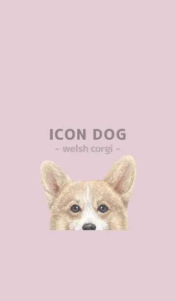 [LINE着せ替え] ICON DOG - コーギー 01 - PASTEL PK/02の画像1