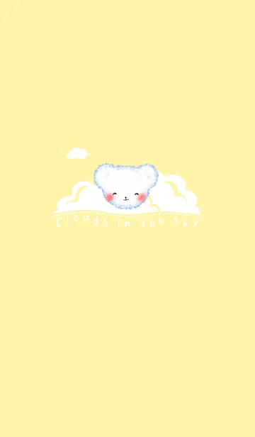 [LINE着せ替え] Cloud bear J-light yellow (Ye5)の画像1