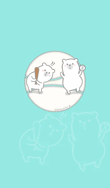 [LINE着せ替え] Here Comes Bears J-White (Gr9)の画像1