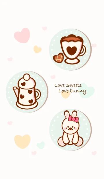 [LINE着せ替え] Love sweets Love bunnyの画像1