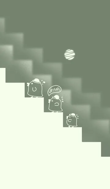 [LINE着せ替え] Duck！ UP UP！-Grey Green (Gr4)の画像1