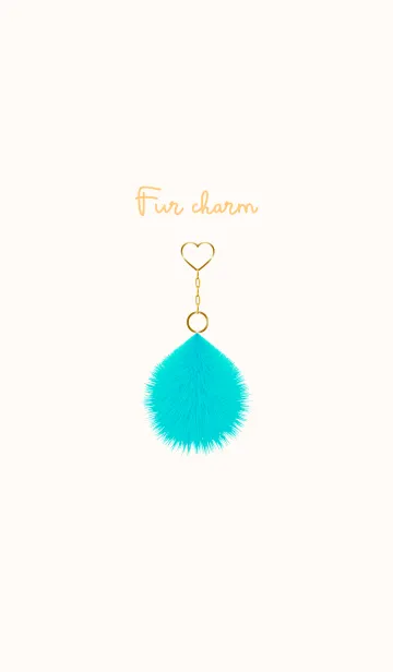 [LINE着せ替え] Fur charm blue 24の画像1