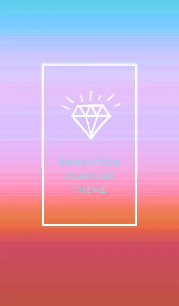 [LINE着せ替え] グラデーション ダイアモンド  196の画像1