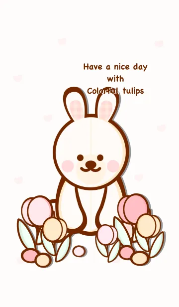 [LINE着せ替え] Little pastel tulipsの画像1
