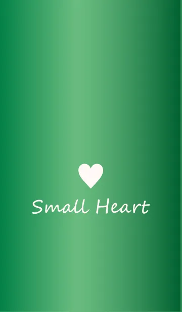 [LINE着せ替え] Small Heart *GlossyGreen 16*の画像1