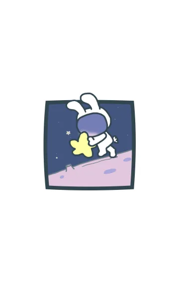 星を抱きしめるうさぎの着せ替えメイン画像