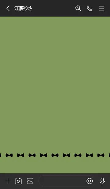 [LINE着せ替え] ねことリボン(くすみ3-04)の画像2