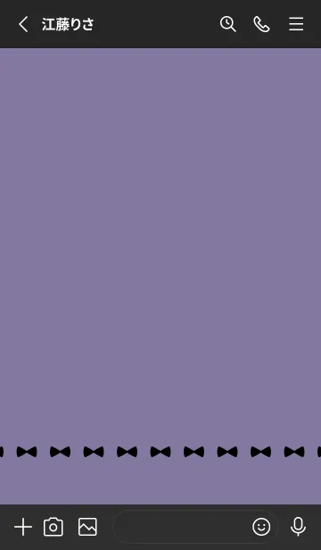 [LINE着せ替え] ねことリボン(くすみ3-07)の画像2