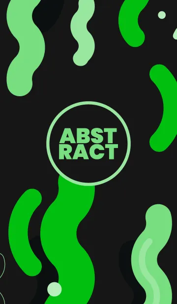 [LINE着せ替え] Abstract Green Blackの画像1