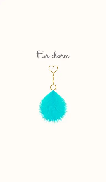 [LINE着せ替え] Fur charm blue 25の画像1