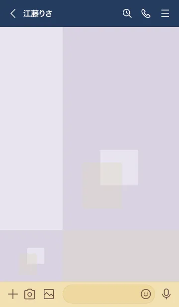 [LINE着せ替え] 白とベージュの四角3の画像2