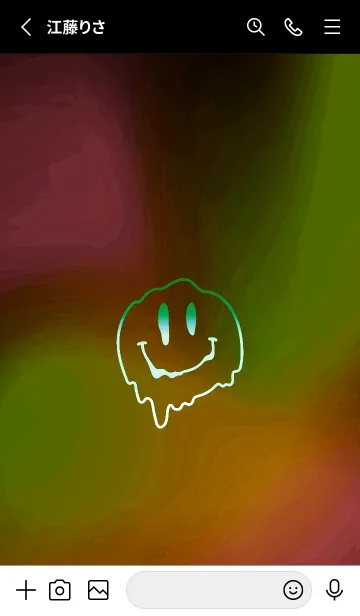 [LINE着せ替え] サイケデリック スマイル _1の画像2