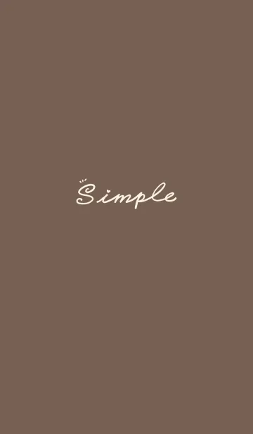 [LINE着せ替え] Simple Color J-Brown (Br5)の画像1