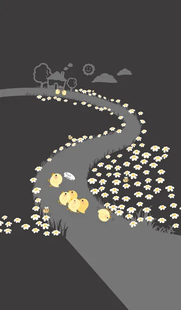 [LINE着せ替え] quack...keep up！ J-dark gray (Bl5)の画像1