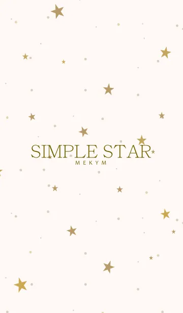 [LINE着せ替え] SIMPLE STAR NATURAL YELLOW.MEKYM 2の画像1