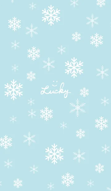 [LINE着せ替え] 雪の結晶 大人4の画像1